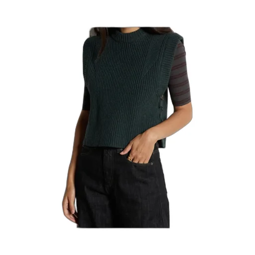 Ribbed Sleeveless Sweater