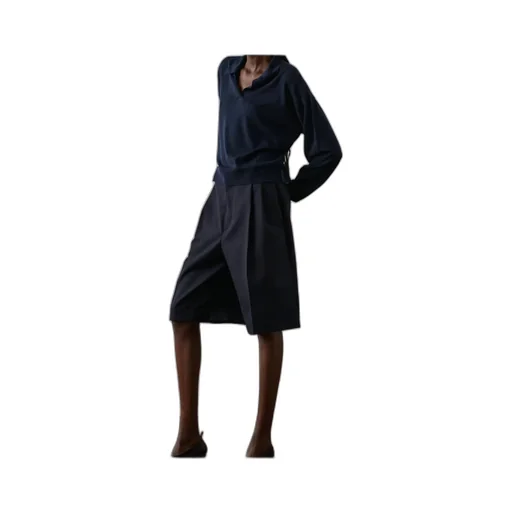 Collar Long-Sleeve Top