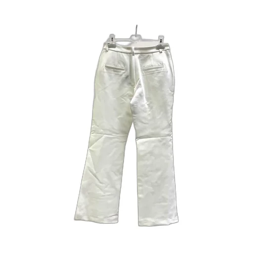 Slit Horn White Casual Pants