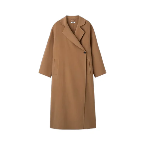 Double-Breasted Patch-Pocket Coat