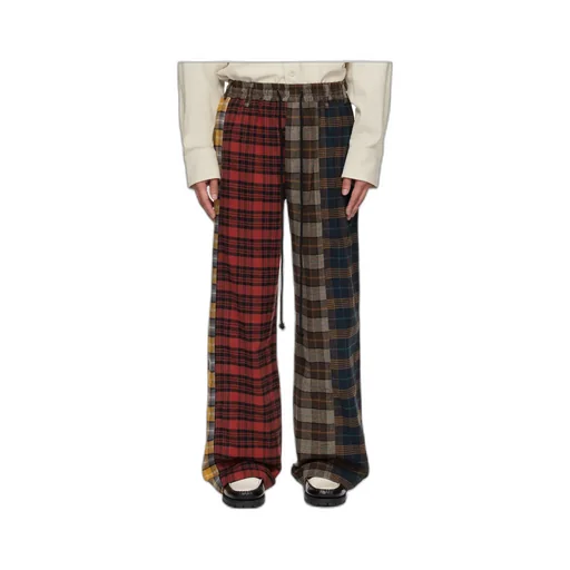 Check Flannel Track Pants