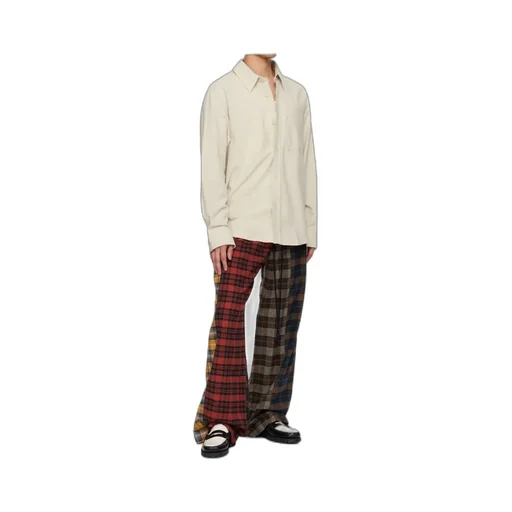 Check Flannel Track Pants
