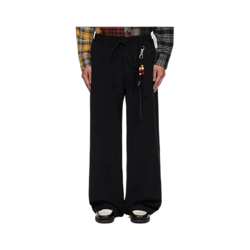 Wide-Leg Gabardine Track Pants