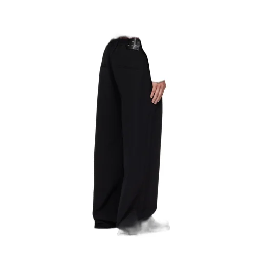 Wide-Leg Gabardine Track Pants