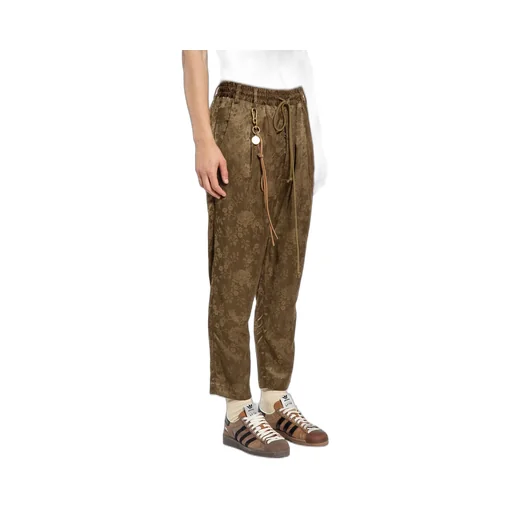 Floral Jacquard Trousers