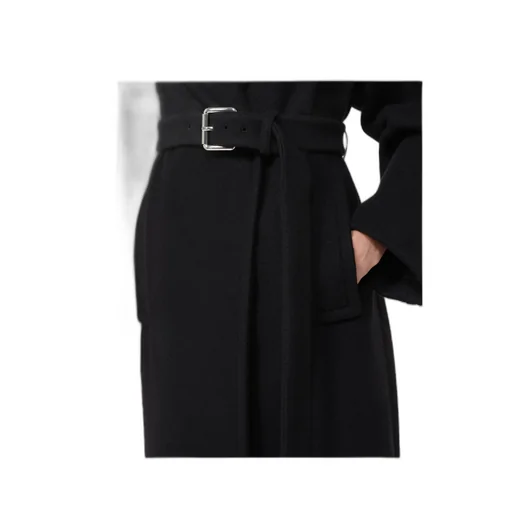 Zebra Belted Long Coat