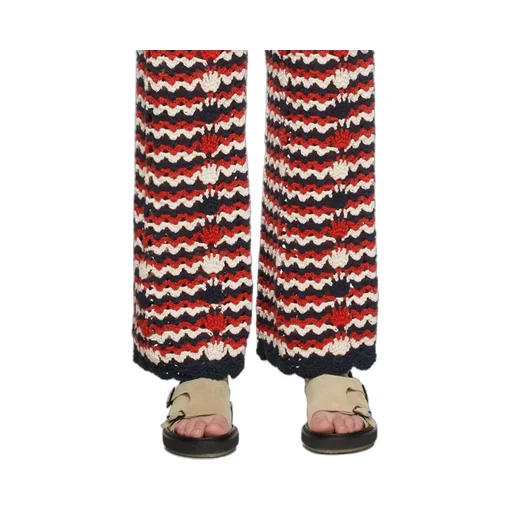 Striped Crochet Pants