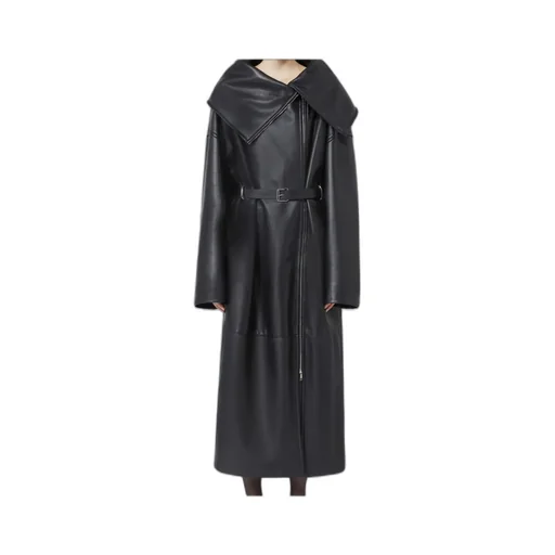 Long Leather Coat