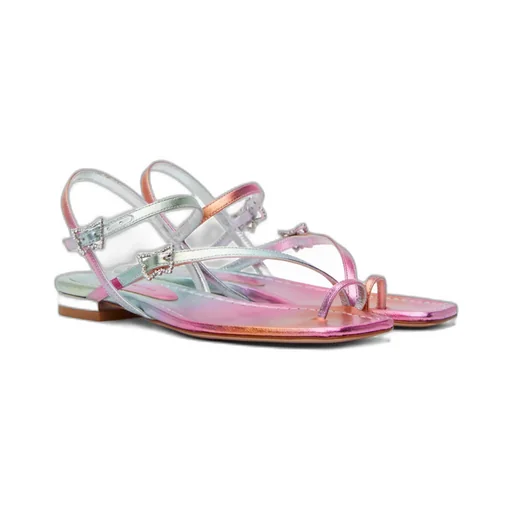 Butterfly Pattern Flat-Soled Sandals