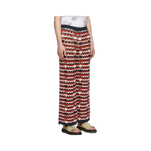 Striped Crochet Pants