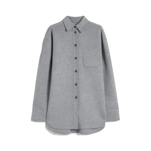 Long-Sleeve Wool Shirt