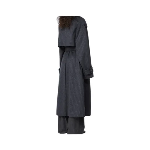 Arold Striped Belted Coat