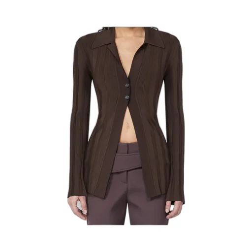 Shiny Viscose Cardigan