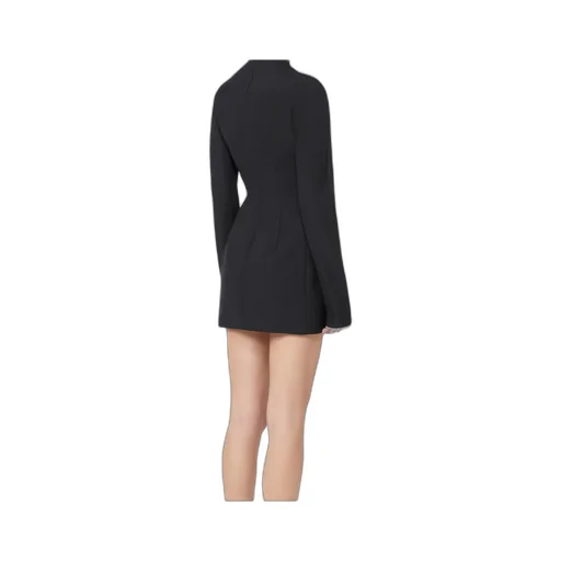 Tefrite Embellished Long-Sleeved Dress