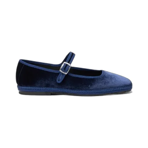 Petra Velvet Mary Jane Flats