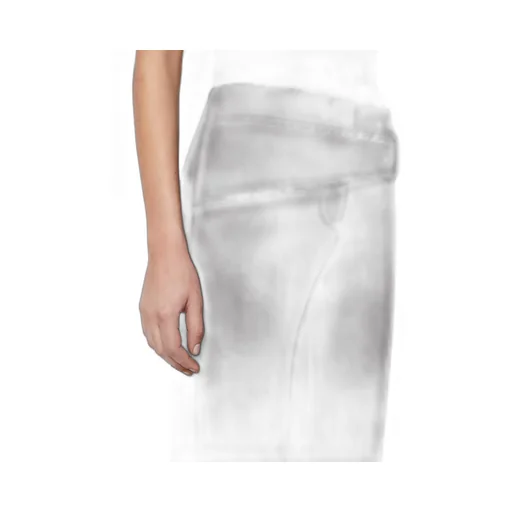 Slim Trousers With Asymmetrical Belt