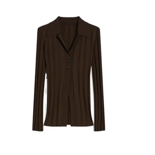 Shiny Viscose Cardigan