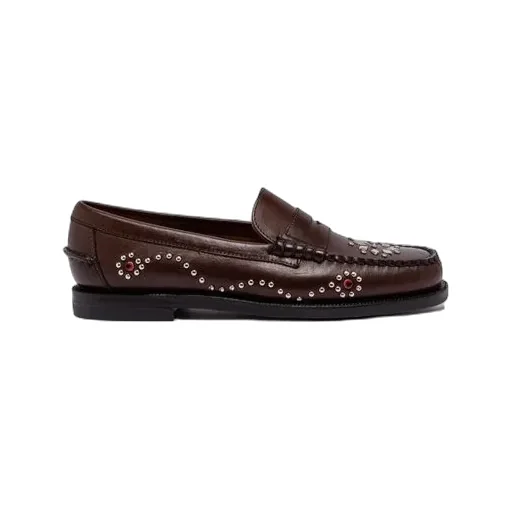 Dandette Studs Embellished Slip-On Loafers