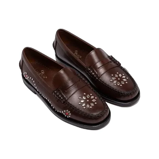 Dandette Studs Embellished Slip-On Loafers
