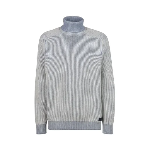 Roll Neck Ribbed Cashmere Jumper