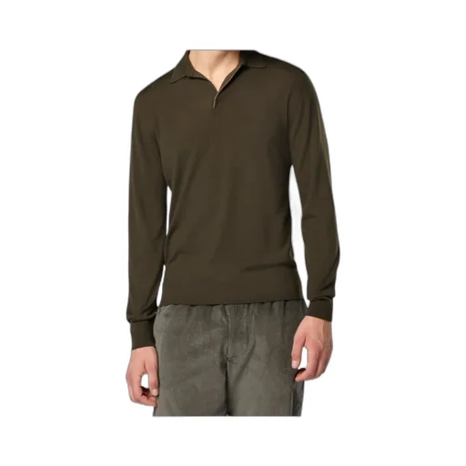Long-Sleeved Polo Shirt