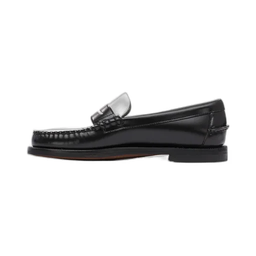 Two-Tone Leather Loafers