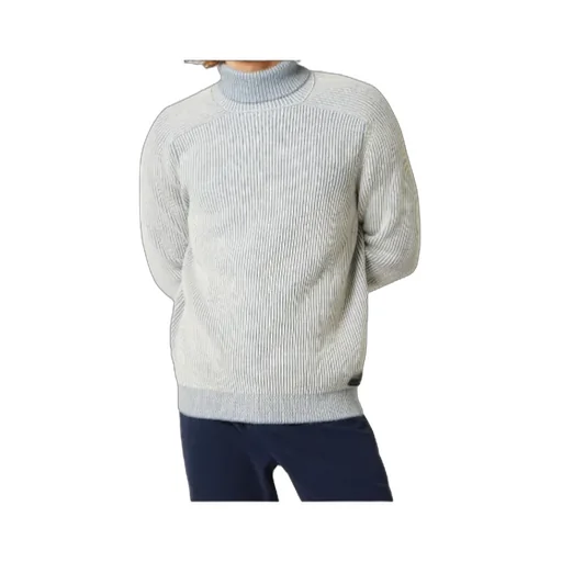 Roll Neck Ribbed Cashmere Jumper