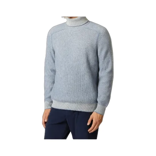 Roll Neck Ribbed Cashmere Jumper