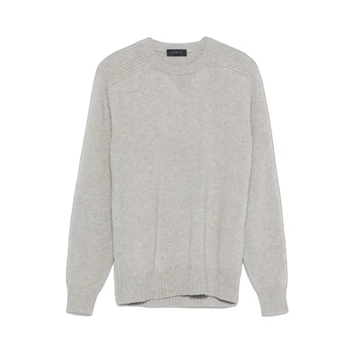 Ribbed-Panel Sweater