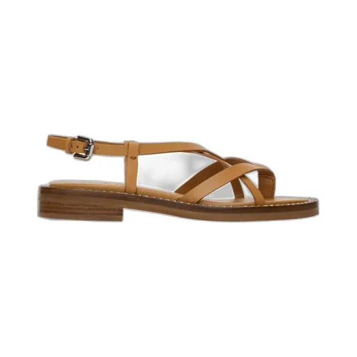 Lynette Cross-Strap Flat Sandals
