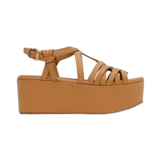 Sierra Cross-Strap High-Heeled Sandals