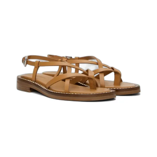 Lynette Cross-Strap Flat Sandals