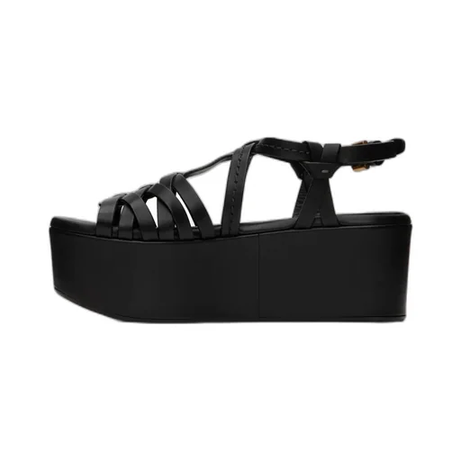 Sierra Cross-Strap High-Heeled Sandals