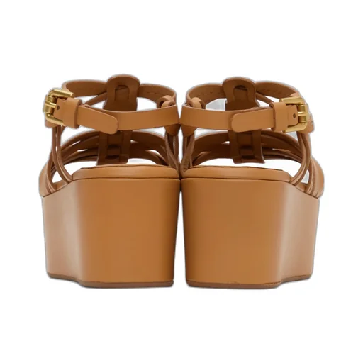 Sierra Cross-Strap High-Heeled Sandals
