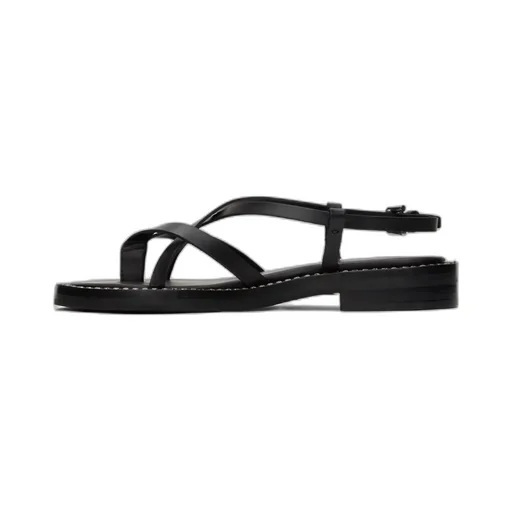 Lynette Cross-Strap Flat Sandals