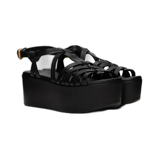 Sierra Cross-Strap High-Heeled Sandals