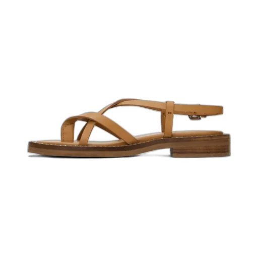 Lynette Cross-Strap Flat Sandals