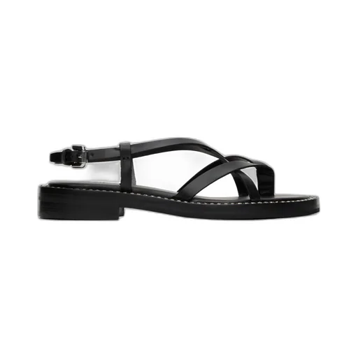 Lynette Cross-Strap Flat Sandals