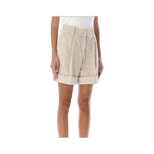 High-Waisted Corduroy Shorts