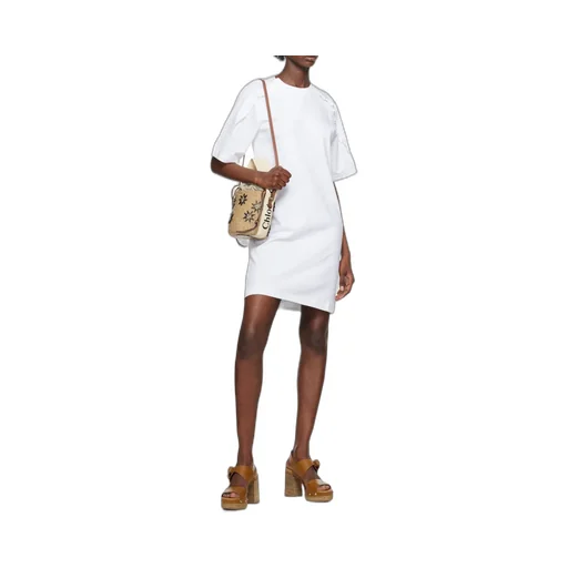 Ruffled-Detailing T-Shirt Dress