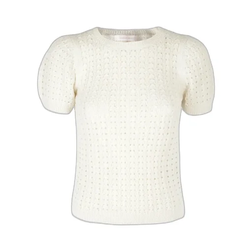 Crocheted Short-Sleeve Jumper