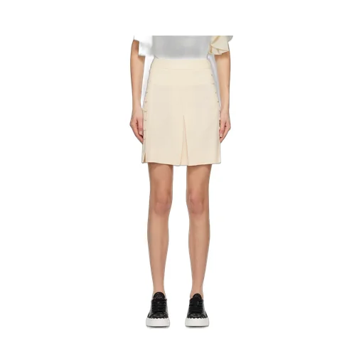 Button Detailed Mini Skirt