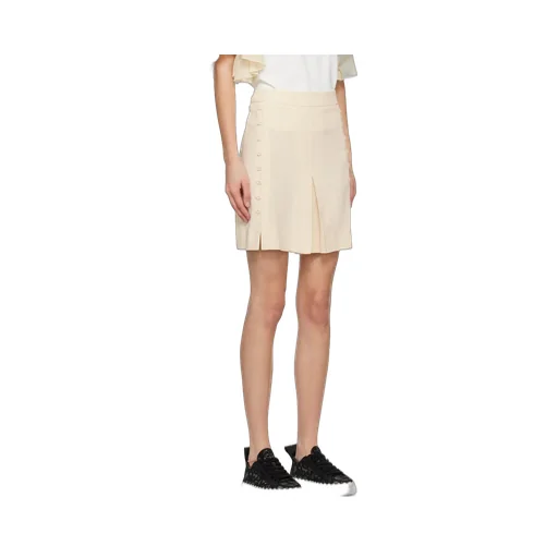 Button Detailed Mini Skirt