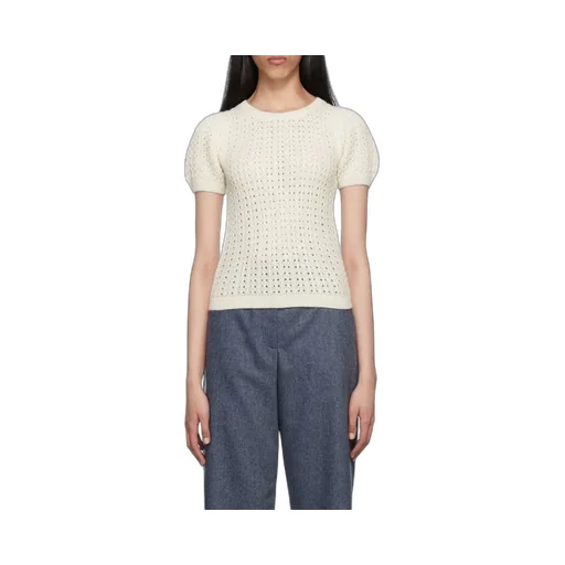 Crocheted Short-Sleeve Jumper