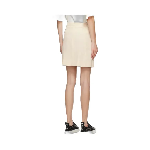 Button Detailed Mini Skirt