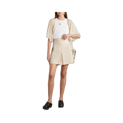 Button Detailed Mini Skirt