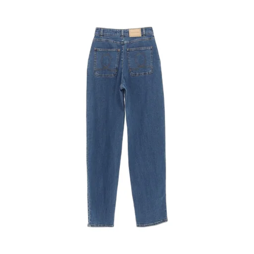 High-Waisted Straight-Leg Jeans