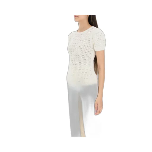 Crocheted Short-Sleeve Jumper