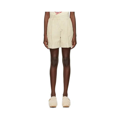 High-Waisted Corduroy Shorts