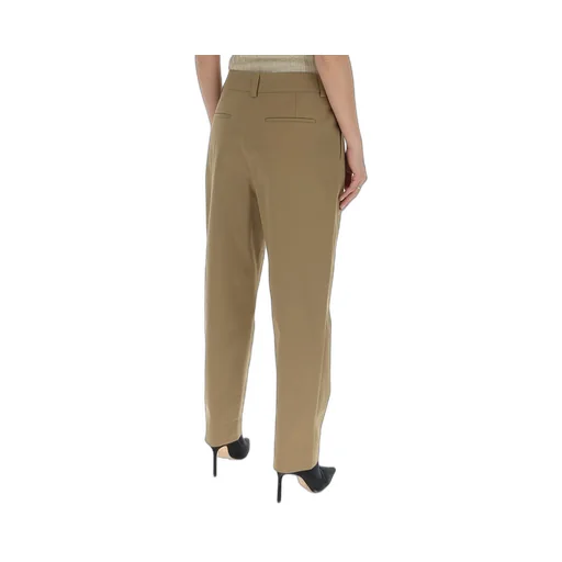 High-Waist Straight Trousers